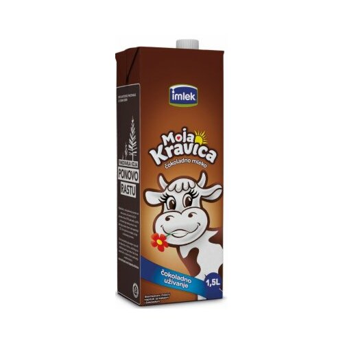 Imlek Moja Kravica čokoladno mleko 1% MM 1.5L tetra brik Slike