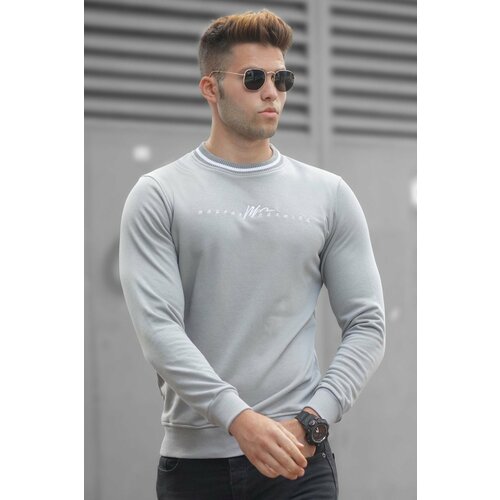 Madmext Sweater - Gray - Fitted Slike