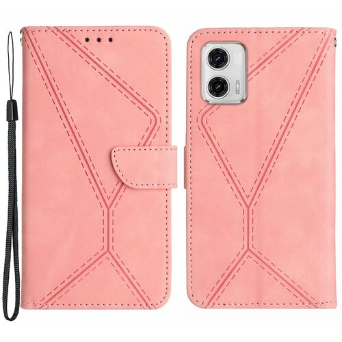 INORCO HT05 za Motorola Moto G73 5G denarnica stojalo PU usnjena torbica z vtisnjeno črto telefonski ovitek, (22035426) Slike