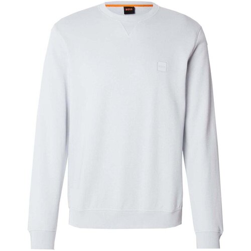 Boss Reg Fit Westart Sweatshirt Light Pastel Grey Siva Slike