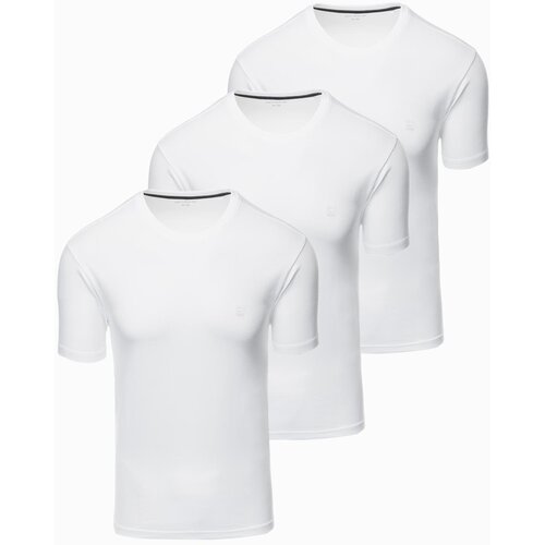 Ombre Set of men's t-shirts with round neckline Slike