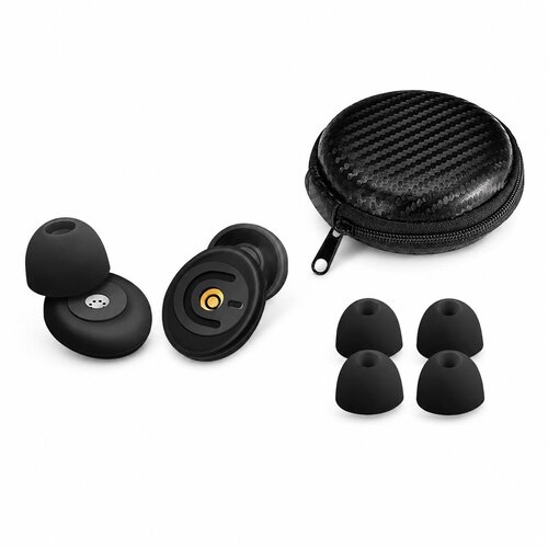 INF Silikonski čepki z zvočnim filtrom za spanje in delo Black, (5000445829) Slike