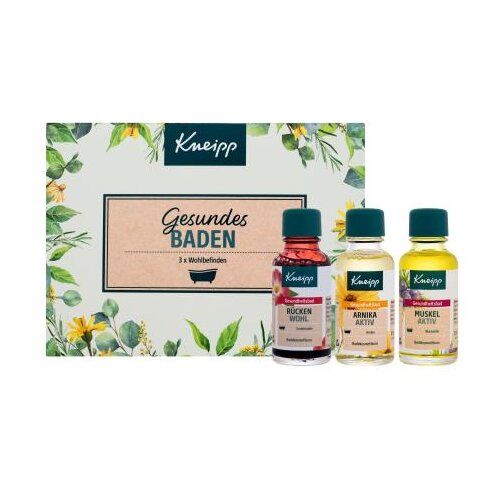 Kneipp Bath Oil Healthy Bathing Set oljna kopel Back Comfort 20 ml + oljna kopel Arnica Active 20 ml + oljna kopel Muscle Active 20 ml Cene