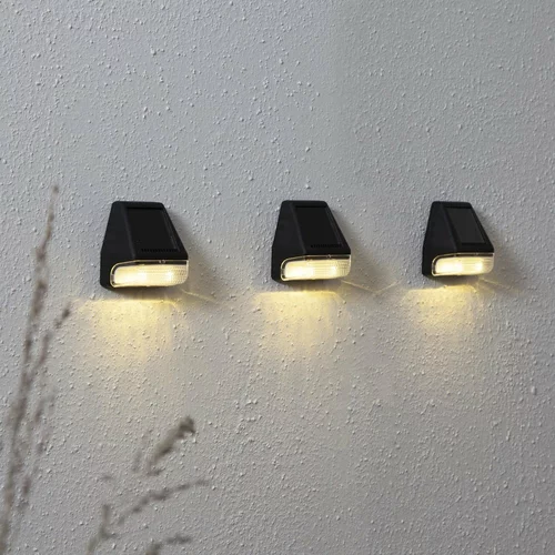 Star Trading Set od 3 zidne LED solarne svjetiljke Wally, visina 7,5 cm