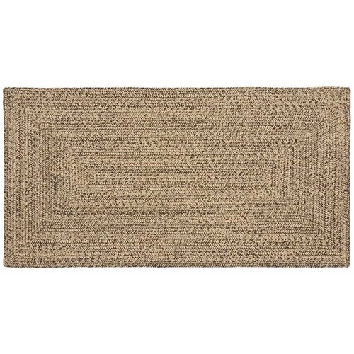 vidaXL Preproga Pletenje Naravna in črna 80 x 150 cm Juta Cene