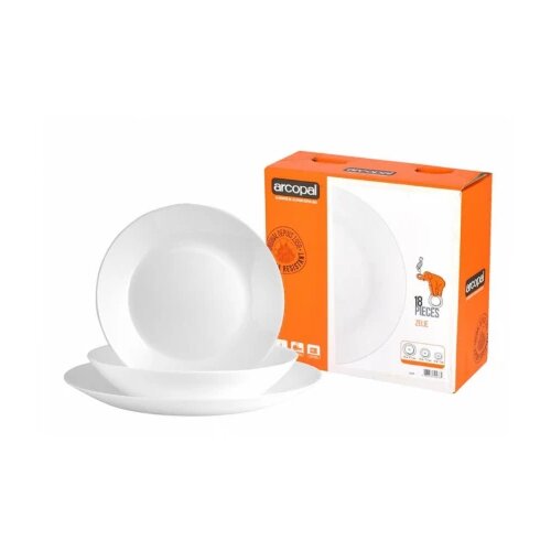  Servis za ručavanje luminarc zelie beli set 18 delova Slike