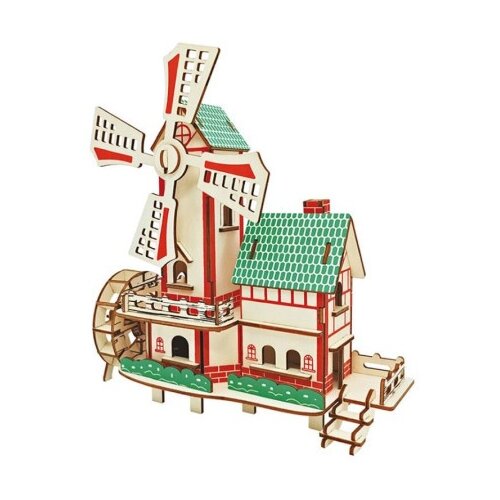  Čarolijashop 3d drvena slagalica - Srećna vetrenjača ( 207) Slike