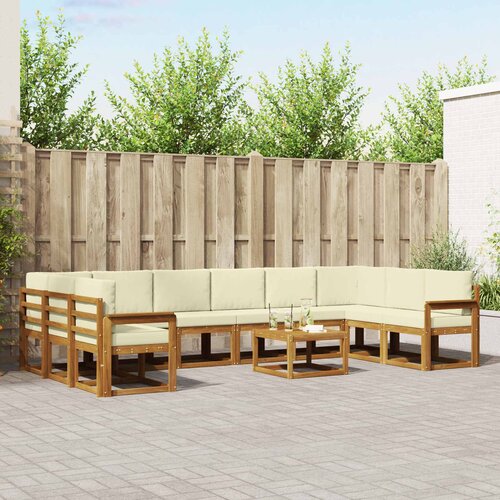  Set vanjskih sofa 11 kom. Prirodna i bež Cene