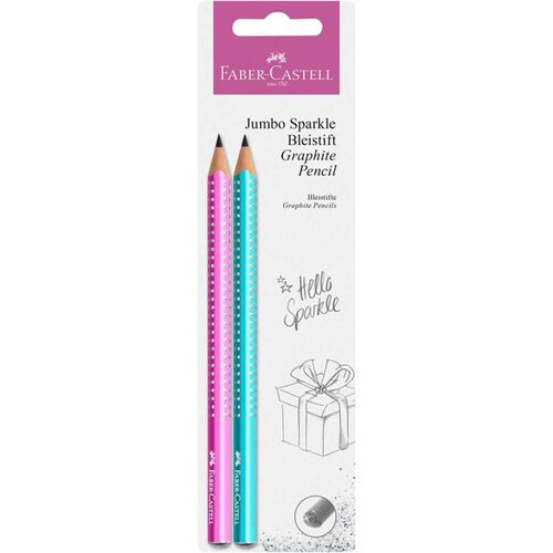 Faber-Castell Grafitni svinčnik Grip Jumbo Sparkle, 2 kosa Cene
