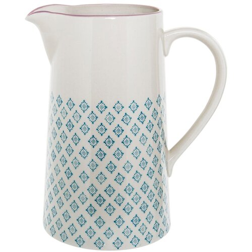 Bloomingville Modro-bel keramičen vrč Patrizia, 2 l Cene