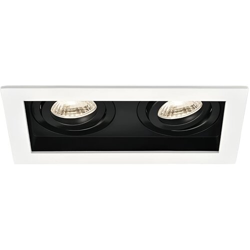 Braytron GU10 Ugradna Rozetna Kvadratna Dvostruka Bela/Crna BH03-05030 Cene