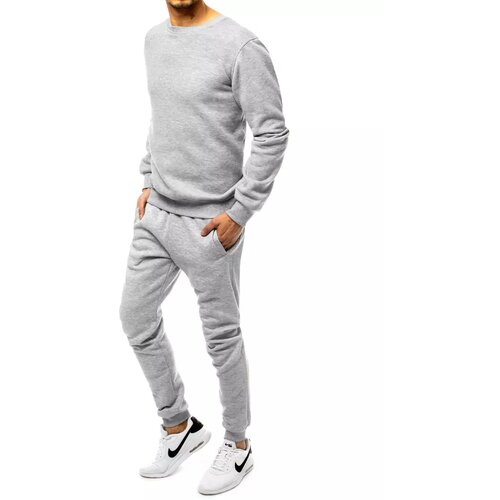 DStreet Light gray men's tracksuit AX0378 Cene