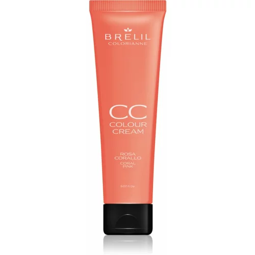 Brelil Numéro CC Colour Cream barvna krema za vse tipe las odtenek Coral Pink 150 ml