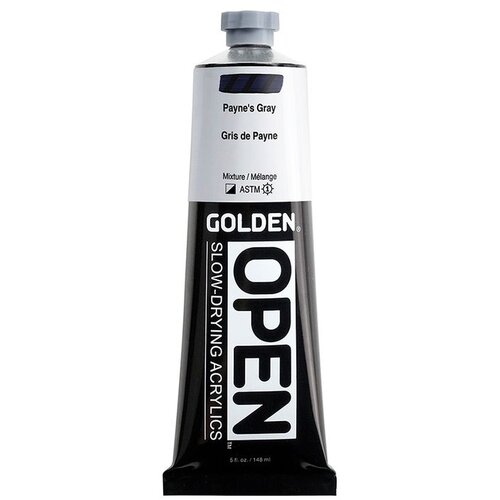  GOLDEN OPEN akrilna boja koja se sporo su&amp;scaron;i 148 ml | 7240 Payne&amp;#039;s Grey Slike