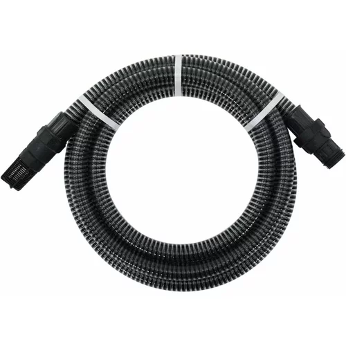  Sesalna cev s PVC priključki črna 1" 4 m PVC, (20981829)