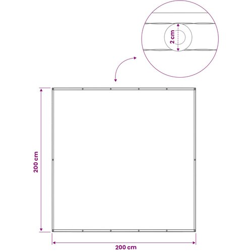  Zaslon za privatnost na balkonu 200 x 200 cm Slike