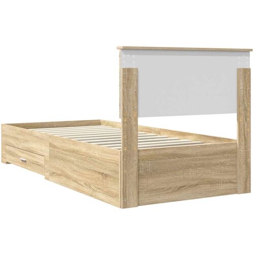  Okvir za krevet s uzglavljem Sonoma hrast 90 x 200 cm Slike