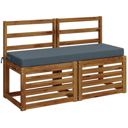  Jastučići za klupe - 2 dijela SOEST 2 kom. 100% poliester Plava - Plava 100 x 40 x 8 cm Melange Slike