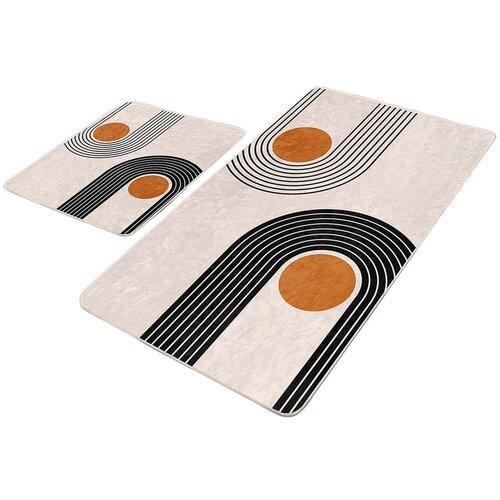 Mila Home Bež od samta kupaonske prostirke u setu 2 kom 60x100 cm Dot Arch &amp;ndash; Slike