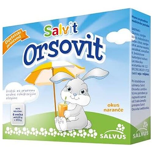 Salvit Orsovit pra&amp;scaron;ak za oralnu rehidraciju, 6 kesica Slike