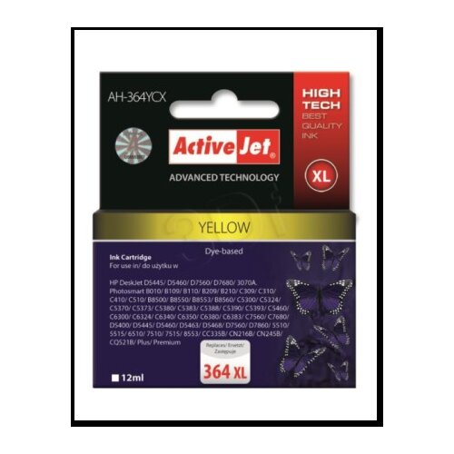 Activejet rumeno črnilo HP CB325EE 364 XL Cene