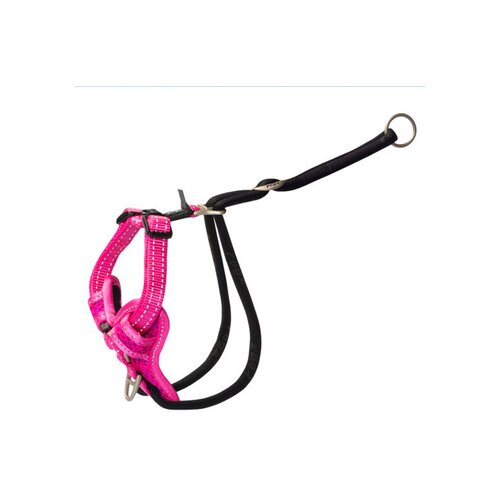 Rogz utility am za pse stop pull tuig, m, roze Cene