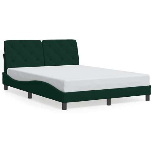  Okvir za krevet bez madraca tamnozeleni 140x190 cm bar&amp;scaron;unasti Slike