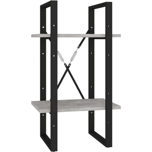 VidaXL Knjižna omara 5-nadstropna betonsko siva 40x30x175cm iverna pl. Slike