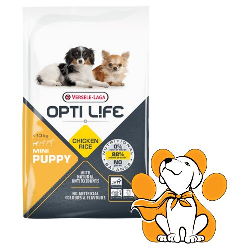 Opti Life Versele-Laga Puppy Mini Chicken 2.5kg, Hrana Za Štence Za Zdrav Razvoj Cene