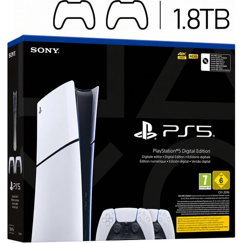 Sony PlayStation 5 1.8TB Digital z dvema kontrolerjema Cene