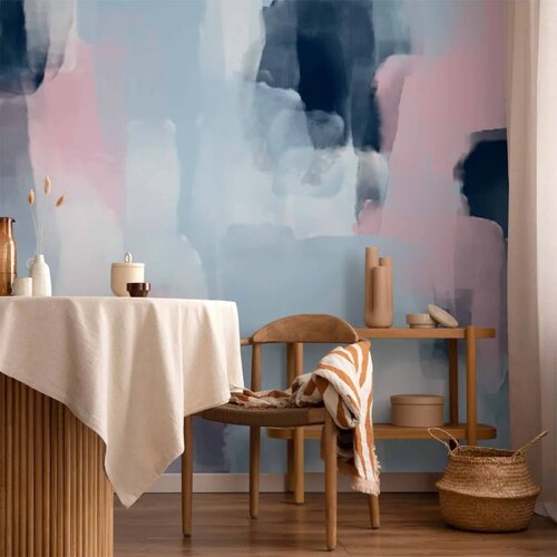  Foto tapeta - Harmonious colours - abstract with blue and pink shapes 300x210 Cijene