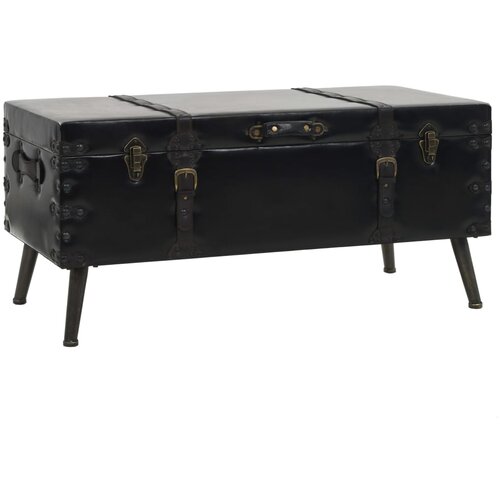 The Living Store Klubska mizica MDF in jeklo 102x51x48 cm - Klubska Mizica, (21575279) Slike