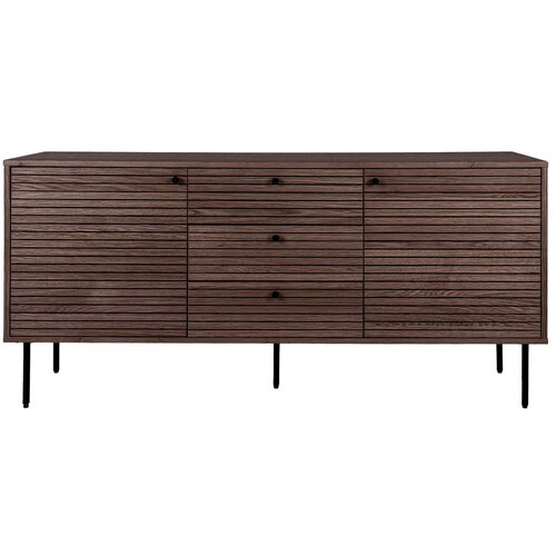 House Nordic Tamno smeđa niska komoda u dekoru hrasta 150x74 cm Kyoto &amp;ndash; Slike