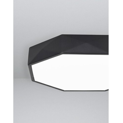 Nova Luce Mat črna aluminijasta LED stropna svetilka Eben &amp;ndash; Slike