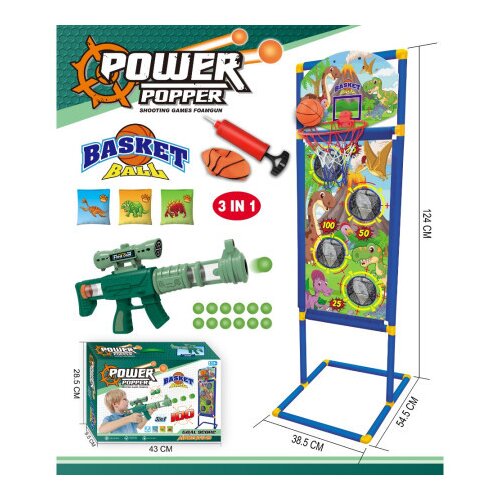  Outdoor, meta za gađanje sa pu&amp;scaron;kom, 3 u 1, dino ( 873028 ) Slike