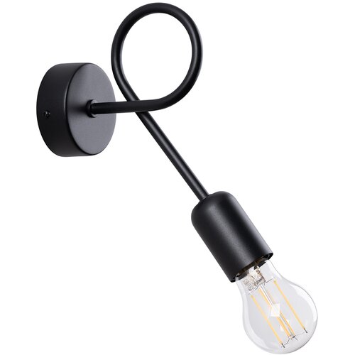 Sollux Lighting Stenska svetilka LOOP črna, (21347215) Cene