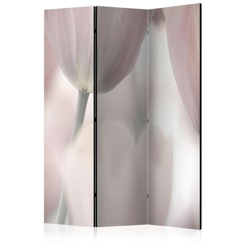 Paravan u 3 dijela - Tulips fine art - black and white [Room Dividers] 135x172 Slike