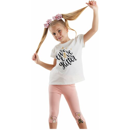 Denokids Cute Mice Girls Kids T-shirt Leggings Suit Slike