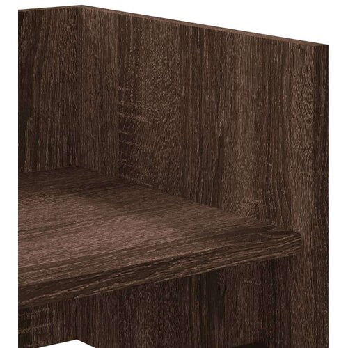 VidaXL Zidna polica boja hrasta 100x35x30,5 cm od konstruiranog drva Slike