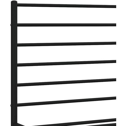  Metalni okvir za krevet s uzglavljem crni 193x203 cm Slike
