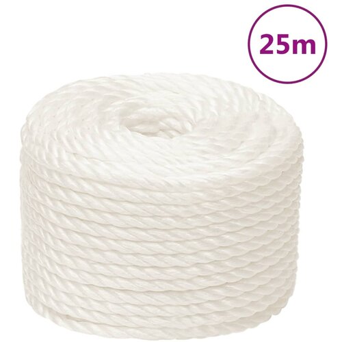 VidaXL Radno uže bijeli 10 mm 25 m od polipropilena Slike