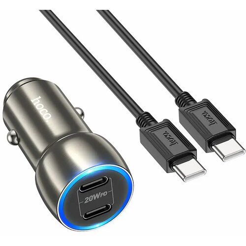 hoco. auto punjač 2x Type C + kabel Type C na Type C PD 40W Z48 sivi Cijene