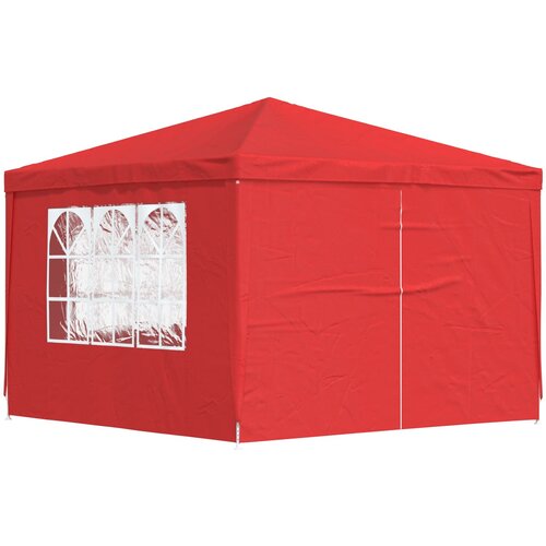Šator za zabave 300 x 300 x 255 cm Crvena PE i čelik Cene