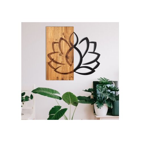 WALLXPERT dekorativni drveni zidni pribor lotus Slike