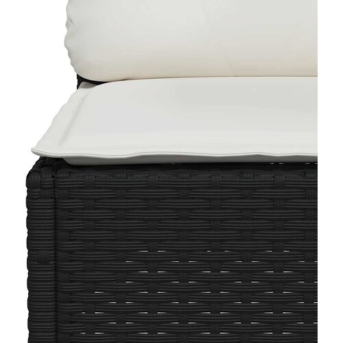  6-dijelni set vrtnih sofa s jastucima crni od poliratana Crna 63.5 x 63.5 x 62 cm Slike