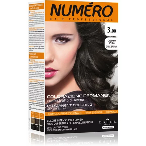 Brelil Numéro Permanent Coloring boja za kosu nijansa 4.00 Brown 125 ml