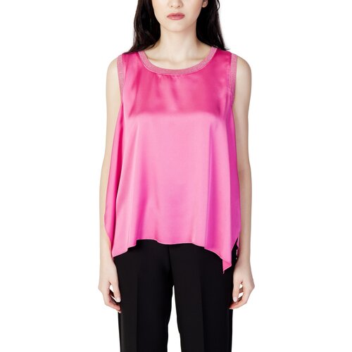 Hanny Deep Majice brez rokavov BANDA GLITTERATA F453XBCT1377 Rožnata Cene