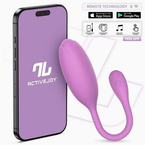 INTOYOU App Series Logan Vibrating Egg with App Purple Cene