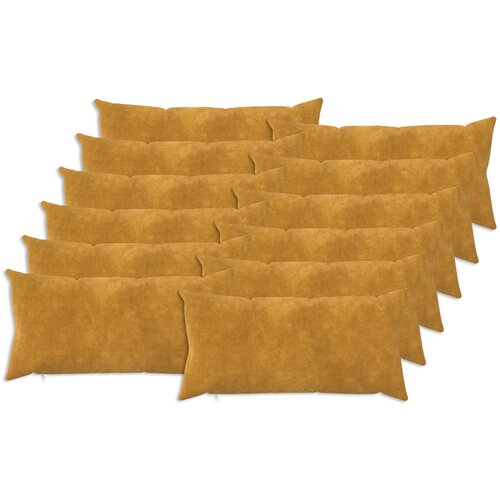  Presvlaka za jastuk 12 pcs HEERLEN Žuta 40 x 80 cm Cijene