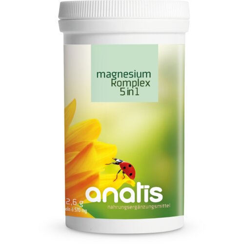 Anatis Naturprodukte Magnezijev kompleks 5 u 1 - 180 kapsule Slike